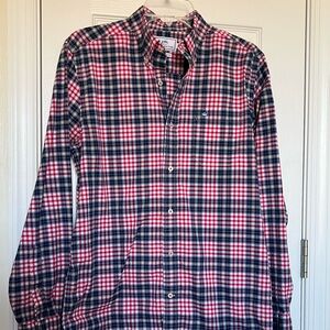 Southern Tide Red and Blue Plaid Shirt Men’s Size S
